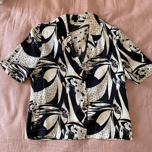 Reformation silk blouse